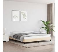 vidaXL Cadre de lit sans matelas crème 180x200 cm tissu 346741