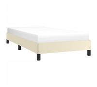 vidaXL Cadre de lit 346876 en similicuir crème 90x190 cm