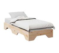 Sommier vidaxl 75x190 cm 1 hauteur 28 cm Bois