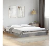 vidaXL Cadre de lit sans matelas gris béton 160x200 cm 842010