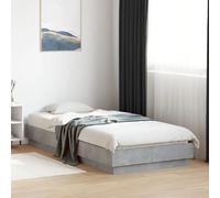 vidaXL Cadre de lit sans matelas gris béton 90x200 cm