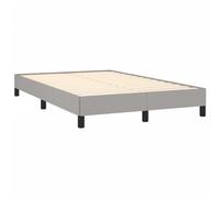 vidaXL Cadre de lit sans Matelas Gris Clair 120x190 cm Tissu