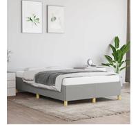 vidaXL Cadre de lit sans matelas 3269638 120x190 cm tissu gris clair