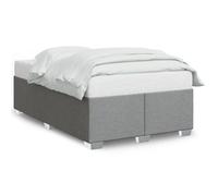vidaXL Cadre de lit sans matelas gris clair 120x200 cm tissu