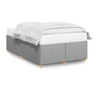 vidaXL Cadre de lit sans matelas gris clair 120x200 cm tissu
