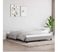 vidaXL Cadre de lit sans matelas gris clair 140x190 cm tissu 346712