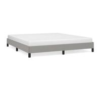 vidaXL Cadre de lit sans matelas gris clair 180x200 cm tissu 346736