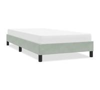 vidaXL Cadre de lit sans matelas gris clair 80x210 cm velours