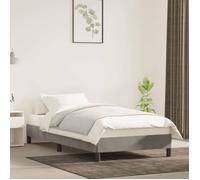 vidaXL Cadre de lit sans matelas gris clair 90x190 cm velours 346946