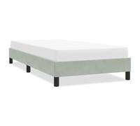 vidaXL Cadre de lit sans matelas gris clair 90x210 cm velours