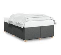 vidaXL Cadre de lit sans matelas gris foncé 120x200 cm tissu