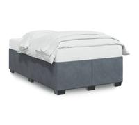 vidaXL Cadre de lit sans matelas gris foncé 120x200 cm velours