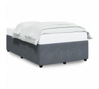 vidaXL Cadre de lit sans matelas gris foncé 120x200 cm velours