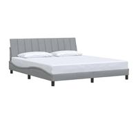 Sommier vidaxl 180x200 cm 2 hauteur 45 cm gris