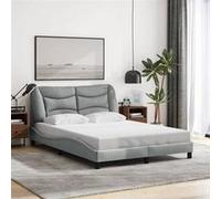 Cadre de Lit sans Matelas Hvar, Lit Rembourré, Sommier à Lattes, Lit Double, Lit Adulte de Chambre à Coucher 3207772
