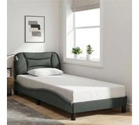 vidaXL Cadre de Lit sans Matelas Hvar, Lit Rembourré, Sommier à Lattes, Lit Simple, Lit Adulte de Chambre à Coucher 3207731 Vert G
