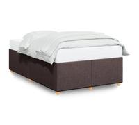vidaXL Cadre de lit sans matelas marron foncé 120x200 cm tissu