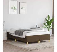vidaXL Cadre de lit sans matelas - Marron foncé