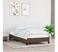 vidaXL Cadre de lit 80x200 cm Marron foncé Tissu