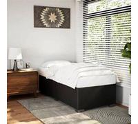 vidaXL Cadre de lit sans matelas noir 100x200 cm similicuir 3284544 Noir G