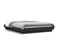 vidaXL Cadre de lit sans matelas noir 120x190 cm