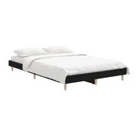 vidaXL Cadre de lit sans Matelas Noir 120x190 cm Bois d'ingénierie