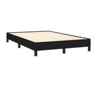 vidaXL Cadre de lit en tissu noir 120x190 cm sans matelas
