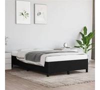 vidaXL Cadre de lit sans Matelas Noir 120x190 cm Tissu