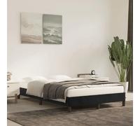 vidaXL Cadre de lit sans matelas noir 120x190 cm velours