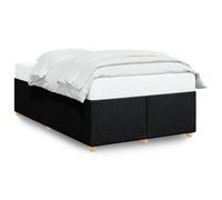 vidaXL Cadre de lit sans matelas noir 120x200 cm tissu