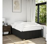 vidaXL Cadre de lit sans matelas noir 120x200 cm tissu Noir