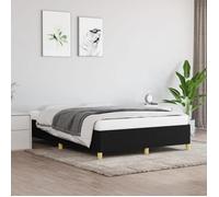 vidaXL Cadre de lit sans matelas noir 140x190 cm tissu 347159