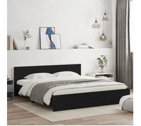 vidaXL Cadre de lit sans matelas noir 200x200 cm 3207456