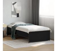 vidaXL Cadre de lit sans matelas noir 90x190 cm
