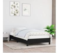 vidaXL Cadre de lit Noir 90x200 cm Tissu