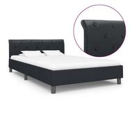 vidaXL Cadre de lit sans matelas noir similicuir 120x200 cm