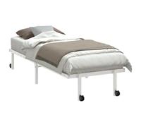 vidaXL Cadre de lit sans matelas 4103964 pliable 75x190 cm blanc acier