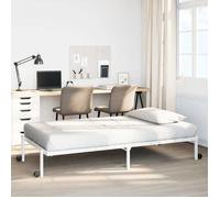 vidaXL Cadre de lit sans matelas pliable blanc 90x190 cm acier 4103966
