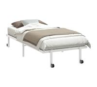 vidaXL Cadre de lit sans matelas pliable blanc 90x200 cm acier, cadre de lit en métal, cadre de lit pliable, sommier, cadre 4103967 Blanc