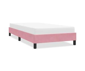 vidaXL Cadre de lit sans matelas rose 100x210 cm velours