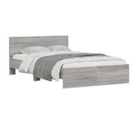 vidaXL Cadre de lit sans Matelas Sonoma Gris 120x190 cm