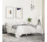 vidaXL Cadre de lit sans matelas sonoma gris 160x200 cm