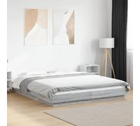 vidaXL Cadre de lit sans matelas sonoma gris 160x200 cm