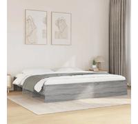 vidaXL Cadre de lit sans matelas sonoma gris 180x200 cm