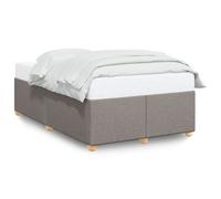 vidaXL Cadre de lit sans matelas taupe 120x200 cm tissu