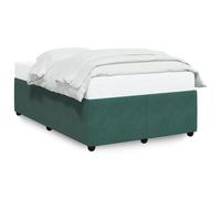vidaXL Cadre de lit sans matelas vert foncé 120x200 cm velours