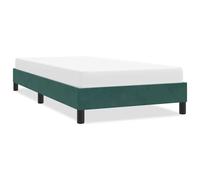 vidaXL Cadre de lit sans matelas vert foncé 80x210 cm velours