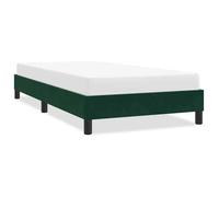 vidaXL Cadre de lit sans matelas vert foncé 80x210 cm velours