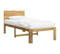 vidaXL Cadre de lit Simple avec tête de lit Rostock Blanc 75 x 190 cm