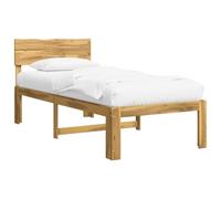 vidaXL Cadre de lit Simple avec tête de lit Rostock Blanc 80 x 200 cm